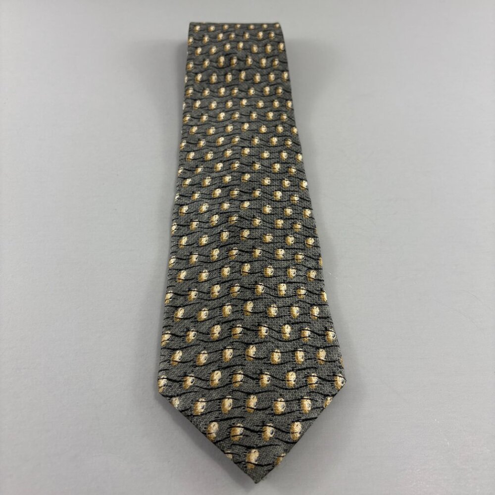 Ferrell Reed Men's Gray w/ Geometric 4' x 60" Men's Tie Vintage